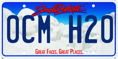 SD license plate 0CMH20