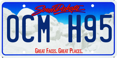 SD license plate 0CMH95