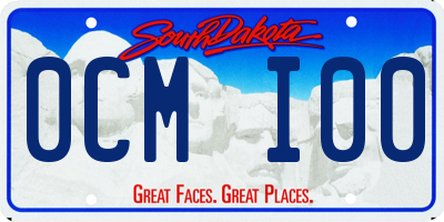 SD license plate 0CMI00