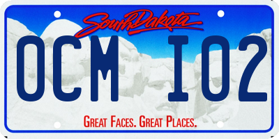SD license plate 0CMI02