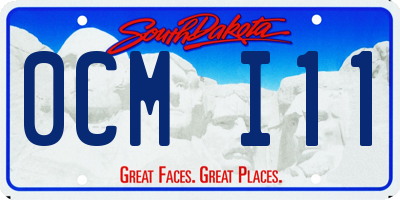 SD license plate 0CMI11