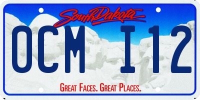 SD license plate 0CMI12