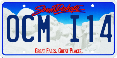 SD license plate 0CMI14
