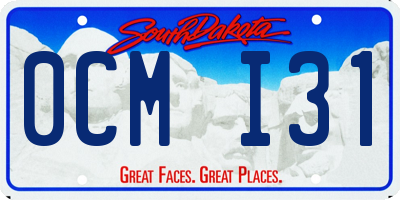 SD license plate 0CMI31