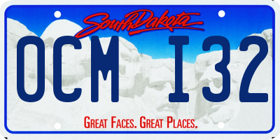 SD license plate 0CMI32