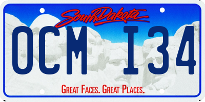 SD license plate 0CMI34