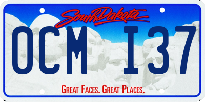 SD license plate 0CMI37