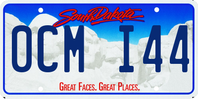 SD license plate 0CMI44