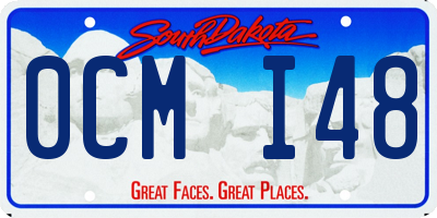 SD license plate 0CMI48
