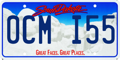SD license plate 0CMI55