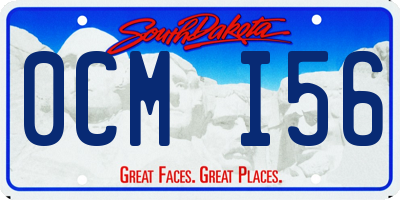 SD license plate 0CMI56