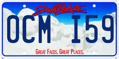 SD license plate 0CMI59