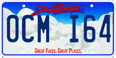 SD license plate 0CMI64