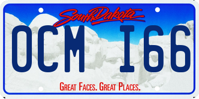 SD license plate 0CMI66