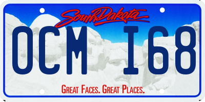 SD license plate 0CMI68