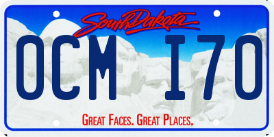 SD license plate 0CMI70