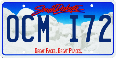 SD license plate 0CMI72