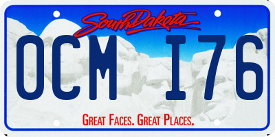 SD license plate 0CMI76
