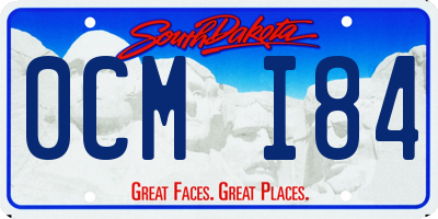 SD license plate 0CMI84