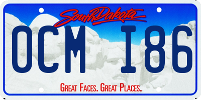 SD license plate 0CMI86