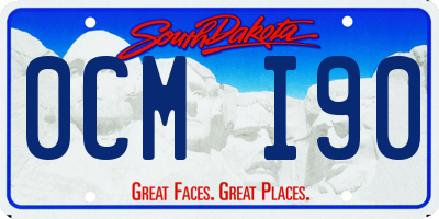 SD license plate 0CMI90