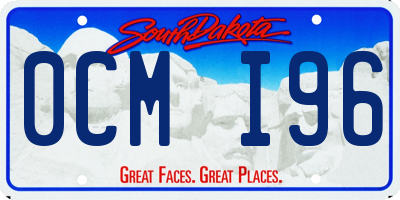 SD license plate 0CMI96
