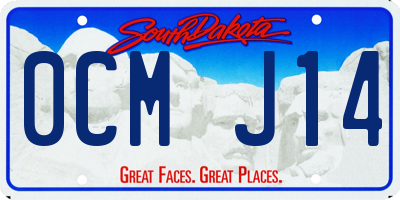 SD license plate 0CMJ14