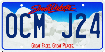 SD license plate 0CMJ24
