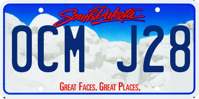 SD license plate 0CMJ28