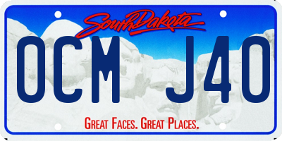 SD license plate 0CMJ40