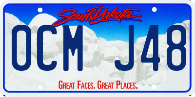 SD license plate 0CMJ48