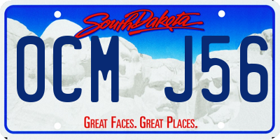 SD license plate 0CMJ56