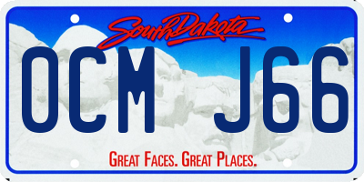 SD license plate 0CMJ66