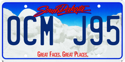 SD license plate 0CMJ95