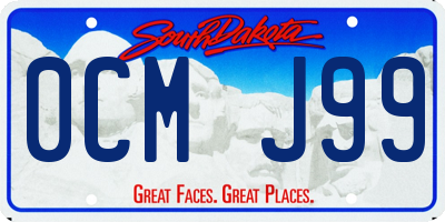 SD license plate 0CMJ99