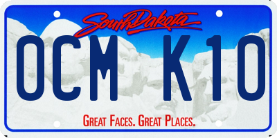 SD license plate 0CMK10