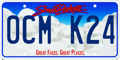 SD license plate 0CMK24