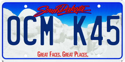 SD license plate 0CMK45