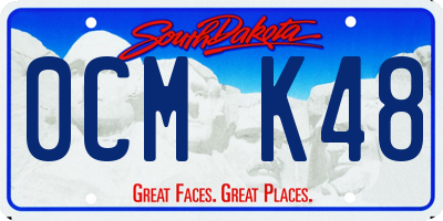 SD license plate 0CMK48