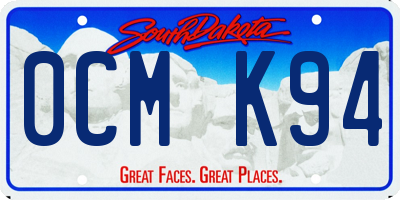 SD license plate 0CMK94