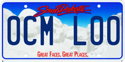 SD license plate 0CML00