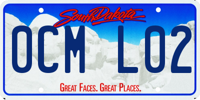 SD license plate 0CML02
