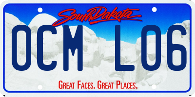 SD license plate 0CML06