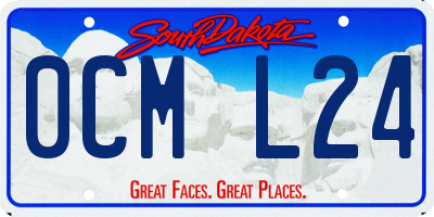 SD license plate 0CML24