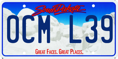 SD license plate 0CML39