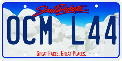 SD license plate 0CML44