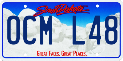 SD license plate 0CML48
