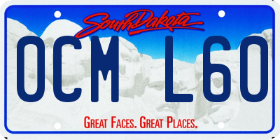 SD license plate 0CML60