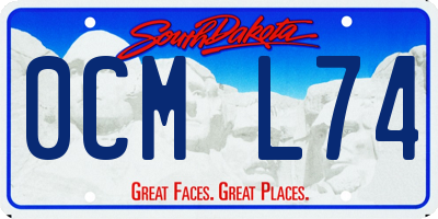 SD license plate 0CML74