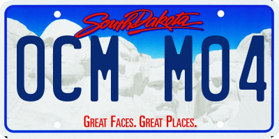SD license plate 0CMM04